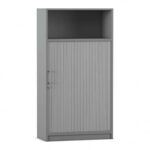 Flexeo® Rollladenschrank, 3 Fächer unten, 1 Fach oben = 4 Ordnerhöhen - Flexeo Rollladenschrank 3 Faecher unten 1 Fach oben 4 Ordnerhoehen 814033V0038 P02 ZN