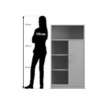 Flexeo® Rollladenschrank, 3 Fächer unten, 1 Fach oben = 4 Ordnerhöhen – Bild 20
