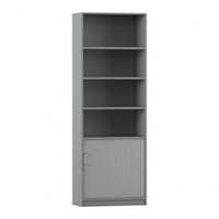 Flexeo® Rollladenschrank, 4 Fächer oben = 6 Ordnerhöhen – Bild 3
