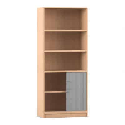 Flexeo® Rollladenschrank, 5 Fächer = 5 Ordnerhöhen