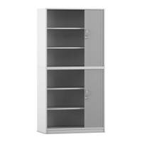 Flexeo® Rollladenschrank, 6 Fächer, 2 Türen – Bild 23