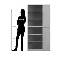 Flexeo® Rollladenschrank, 6 Fächer, 2 Türen – Bild 32