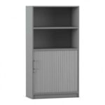 Flexeo® Rollladenschrank, je 2 Fächer unten und oben = 4 Ordnerhöhen - Flexeo Rollladenschrank je 2 Faecher unten und oben 4 Ordnerhoehen 814034V0038 P02 ZN