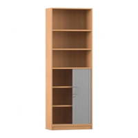 Flexeo® Rollladenschrank, je 3 Fächer unten und oben = 6 Ordnerhöhen – Bild 11