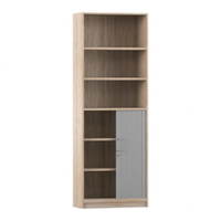 Flexeo® Rollladenschrank, je 3 Fächer unten und oben = 6 Ordnerhöhen – Bild 5
