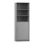 Flexeo® Rollladenschrank, je 3 Fächer unten und oben = 6 Ordnerhöhen - Flexeo Rollladenschrank je 3 Faecher unten und oben 6 Ordnerhoehen 814037V0038 P02 ZN