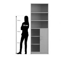 Flexeo® Rollladenschrank, je 3 Fächer unten und oben = 6 Ordnerhöhen – Bild 14