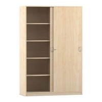 Flexeo® Schiebetürenschrank, 10 Fächer, 2 Türen, Breite 126,4 cm – Bild 29
