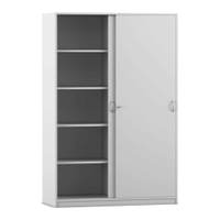 Flexeo® Schiebetürenschrank, 10 Fächer, 2 Türen, Breite 126,4 cm – Bild 23