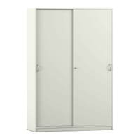 Flexeo® Schiebetürenschrank, 10 Fächer, 2 Türen, Breite 126,4 cm – Bild 18