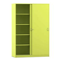 Flexeo® Schiebetürenschrank, 10 Fächer, 2 Türen, Breite 126,4 cm – Bild 14