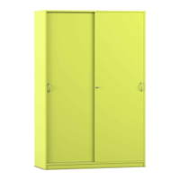 Flexeo® Schiebetürenschrank, 10 Fächer, 2 Türen, Breite 126,4 cm – Bild 15