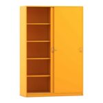 Flexeo® Schiebetürenschrank, 10 Fächer, 2 Türen, Breite 126,4 cm - Flexeo Schiebetuerenschrank 10 Faecher 2 Tueren Breite 126 4 cm 813023V0037 P01 ZN