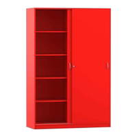 Flexeo® Schiebetürenschrank, 10 Fächer, 2 Türen, Breite 126,4 cm – Bild 20