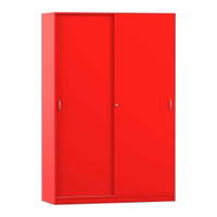Flexeo® Schiebetürenschrank, 10 Fächer, 2 Türen, Breite 126,4 cm – Bild 21