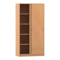 Flexeo® Schiebetürenschrank, 10 Fächer, 2 Türen, Breite 94,4 cm – Bild 11