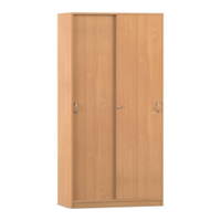 Flexeo® Schiebetürenschrank, 10 Fächer, 2 Türen, Breite 94,4 cm – Bild 12