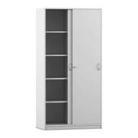 Flexeo® Schiebetürenschrank, 10 Fächer, 2 Türen, Breite 94,4 cm – Bild 23