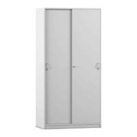 Flexeo® Schiebetürenschrank, 10 Fächer, 2 Türen, Breite 94,4 cm – Bild 24