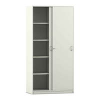 Flexeo® Schiebetürenschrank, 10 Fächer, 2 Türen, Breite 94,4 cm – Bild 17