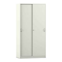 Flexeo® Schiebetürenschrank, 10 Fächer, 2 Türen, Breite 94,4 cm – Bild 18