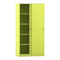Flexeo® Schiebetürenschrank, 10 Fächer, 2 Türen, Breite 94,4 cm – Bild 14