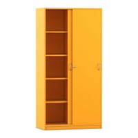 Flexeo® Schiebetürenschrank, 10 Fächer, 2 Türen, Breite 94,4 cm – Bild 2