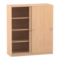 Flexeo® Schiebetürenschrank, 8 Fächer, Mittelwand, Breite 126,4 cm – Bild 8