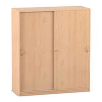 Flexeo® Schiebetürenschrank, 8 Fächer, Mittelwand, Breite 126,4 cm – Bild 9