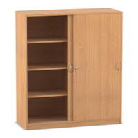 Flexeo® Schiebetürenschrank, 8 Fächer, Mittelwand, Breite 126,4 cm – Bild 11