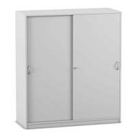 Flexeo® Schiebetürenschrank, 8 Fächer, Mittelwand, Breite 126,4 cm – Bild 24