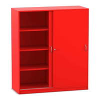 Flexeo® Schiebetürenschrank, 8 Fächer, Mittelwand, Breite 126,4 cm – Bild 20