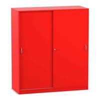 Flexeo® Schiebetürenschrank, 8 Fächer, Mittelwand, Breite 126,4 cm – Bild 21
