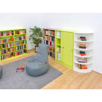 Flexeo® Schiebetürenschrank, 8 Fächer, Mittelwand, Breite 126,4 cm – Bild 33