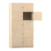 Flexeo® Schließfachschrank, 10 geschlossene Fächer, Breite 94,4 cm – Bild 29