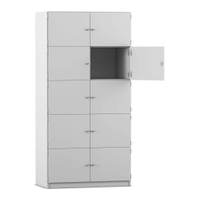 Flexeo® Schließfachschrank, 10 geschlossene Fächer, Breite 94,4 cm – Bild 23