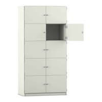 Flexeo® Schließfachschrank, 10 geschlossene Fächer, Breite 94,4 cm – Bild 17