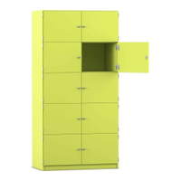 Flexeo® Schließfachschrank, 10 geschlossene Fächer, Breite 94,4 cm – Bild 14