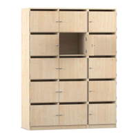 Flexeo® Schließfachschrank, 15 Fächer mit Briefschlitzen, Breite 142,5 cm – Bild 32