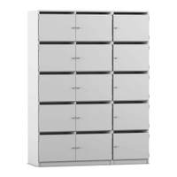 Flexeo® Schließfachschrank, 15 Fächer mit Briefschlitzen, Breite 142,5 cm – Bild 18