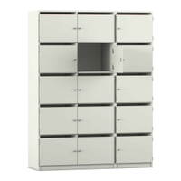 Flexeo® Schließfachschrank, 15 Fächer mit Briefschlitzen, Breite 142,5 cm – Bild 11