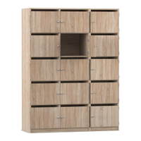 Flexeo® Schließfachschrank, 15 Fächer mit Briefschlitzen, Breite 142,5 cm – Bild 35