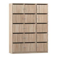 Flexeo® Schließfachschrank, 15 Fächer mit Briefschlitzen, Breite 142,5 cm – Bild 36