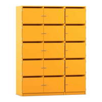 Flexeo® Schließfachschrank, 15 Fächer mit Briefschlitzen, Breite 142,5 cm – Bild 27