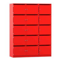 Flexeo® Schließfachschrank, 15 Fächer mit Briefschlitzen, Breite 142,5 cm – Bild 15