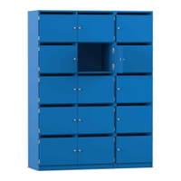 Flexeo® Schließfachschrank, 15 Fächer mit Briefschlitzen, Breite 142,5 cm – Bild 20