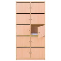 Flexeo® Schließfachschrank, 15 Fächer mit Briefschlitzen, Breite 142,5 cm – Bild 30
