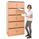 Flexeo® Schließfachschrank, 15 Fächer mit Briefschlitzen, Breite 142,5 cm - Flexeo Schliessfachschrank 15 Faecher mit Briefschlitzen Breite 142 5 cm 809021 i ZN