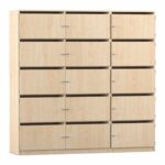 Flexeo® Schließfachschrank, 15 Fächer mit Briefschlitzen, Breite 190,5 cm - Flexeo Schliessfachschrank 15 Faecher mit Briefschlitzen Breite 190 5 cm 809022V0017 P02 ZN