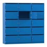 Flexeo® Schließfachschrank, 15 Fächer mit Briefschlitzen, Breite 190,5 cm - Flexeo Schliessfachschrank 15 Faecher mit Briefschlitzen Breite 190 5 cm 809022V0126 P01 ZN